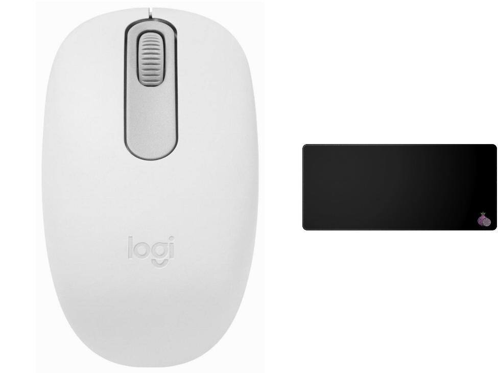 Myszka Bezprzewodowa Myszka Logitech M196 bezprzewodowa biała Podkładka