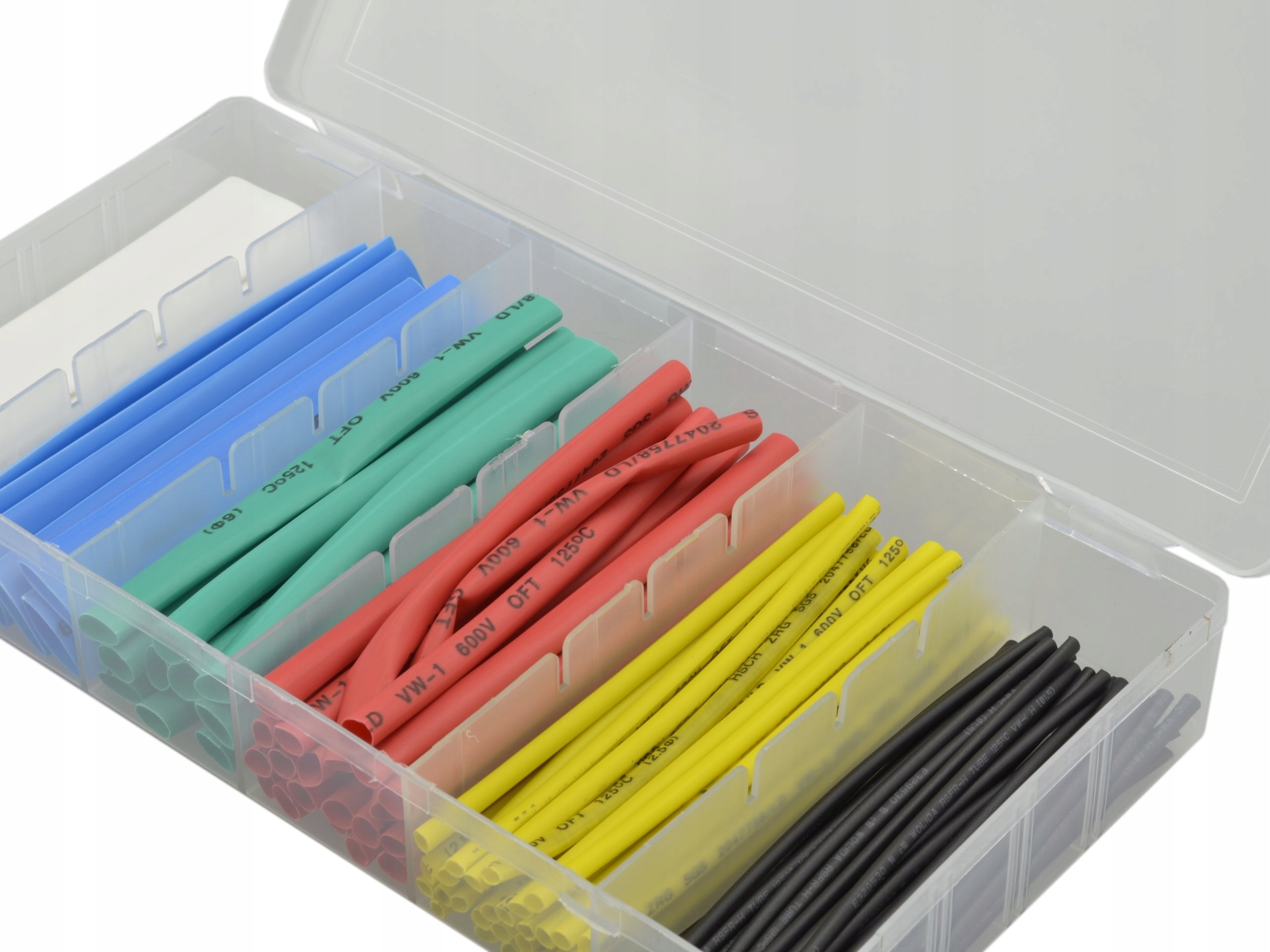 Zestaw rurek termokurczliwych 100 szt KOLOR Rodzaj termokurczliwa