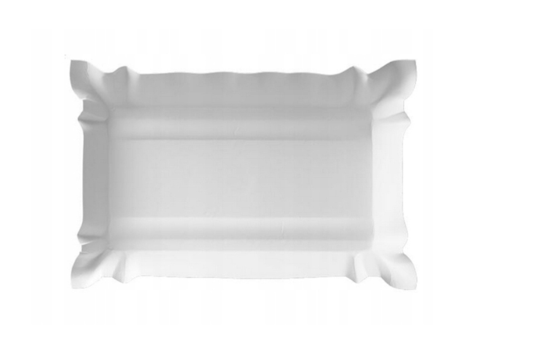 

Tacki papierowe 14x20 białe 100 szt grill tacka