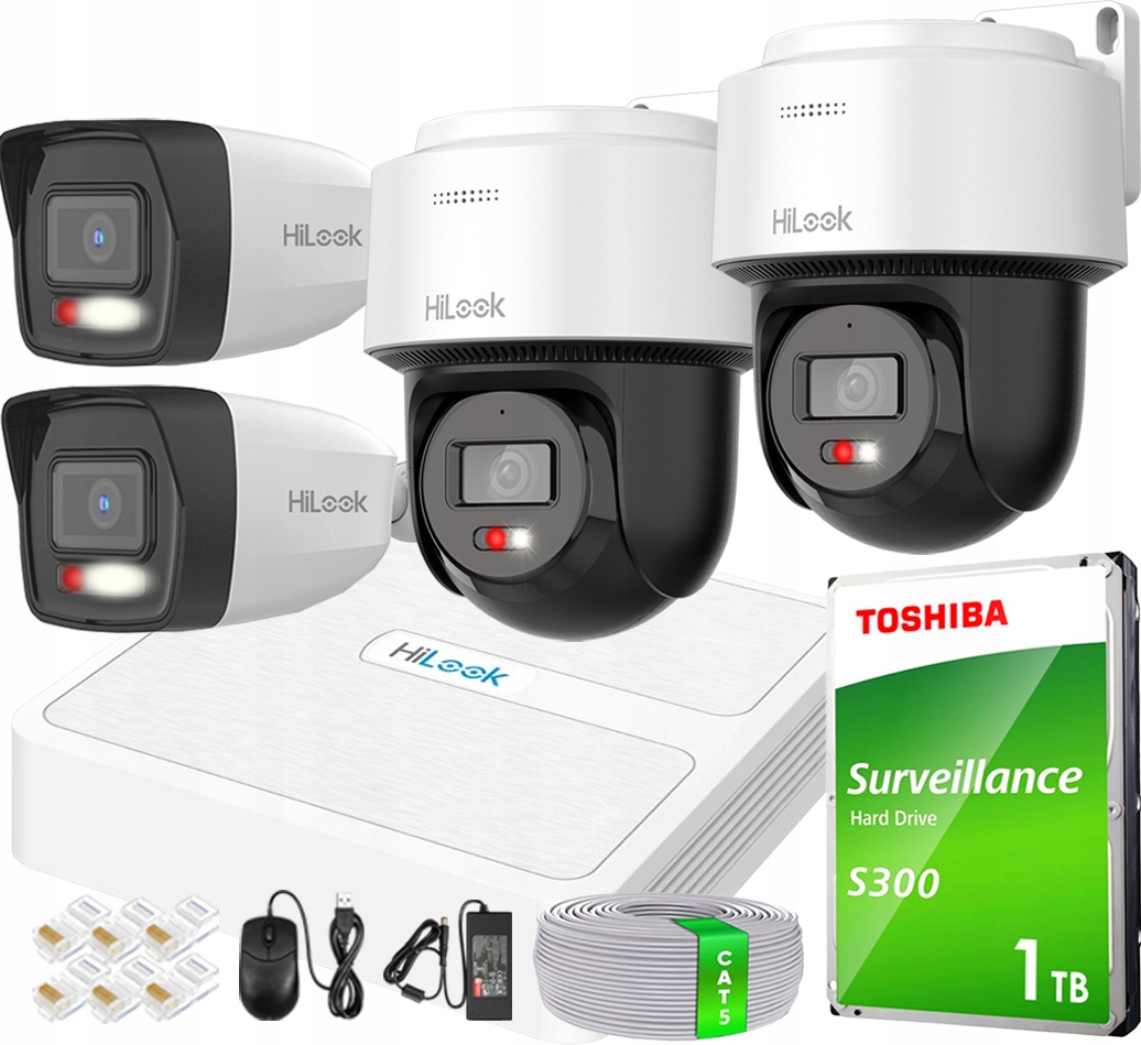 Ip monitorování 2 kamery Ptz Autotracking PTZ-N4MP-P 2x IPCAM-T4-30DL