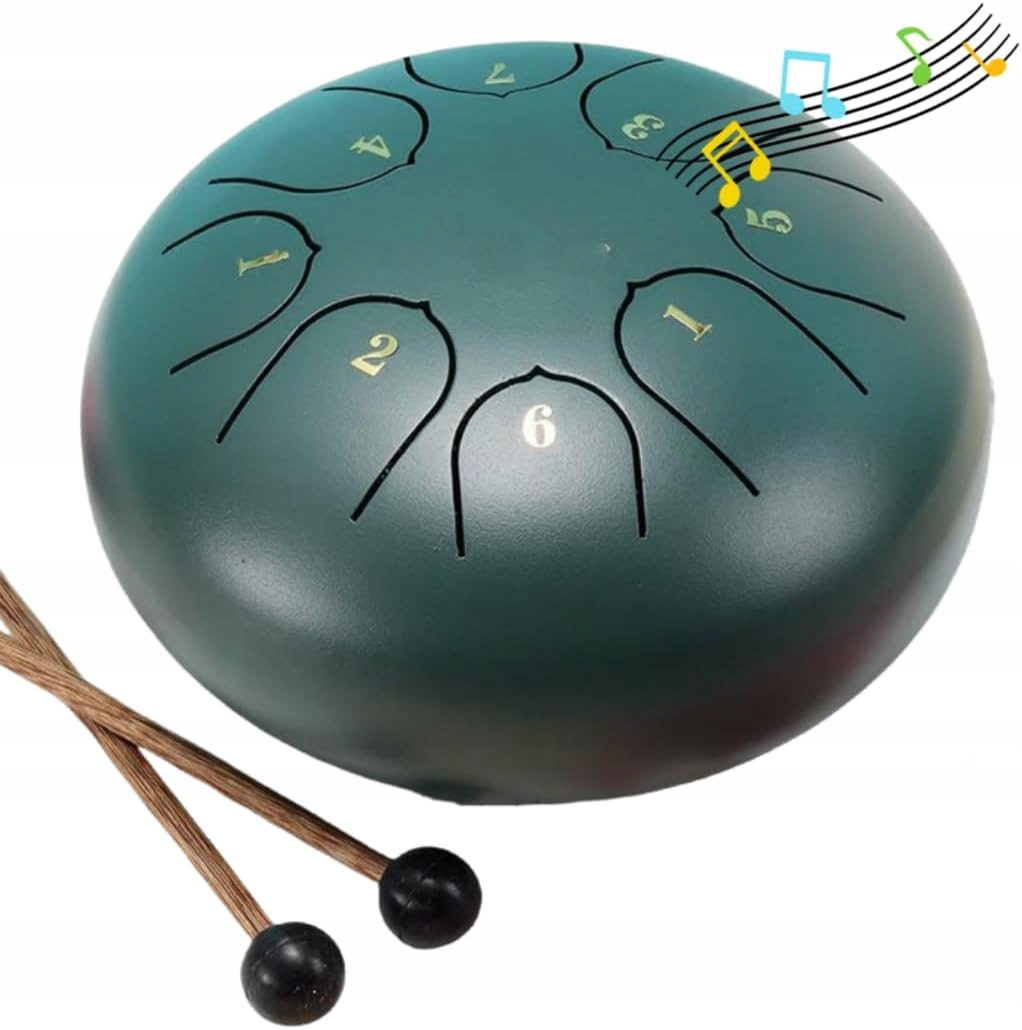 Ocelový Jazykový Buben 6-PALCOVÝ Kotoučový Etnický Nástroj Pouzdro R17