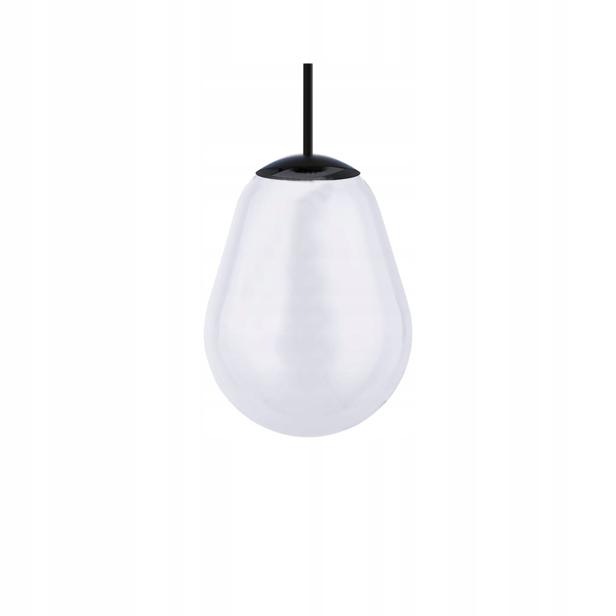 Nowodvorski Pear skleněná lampička pro závěsnou lampu, černá, 43,5 cm
