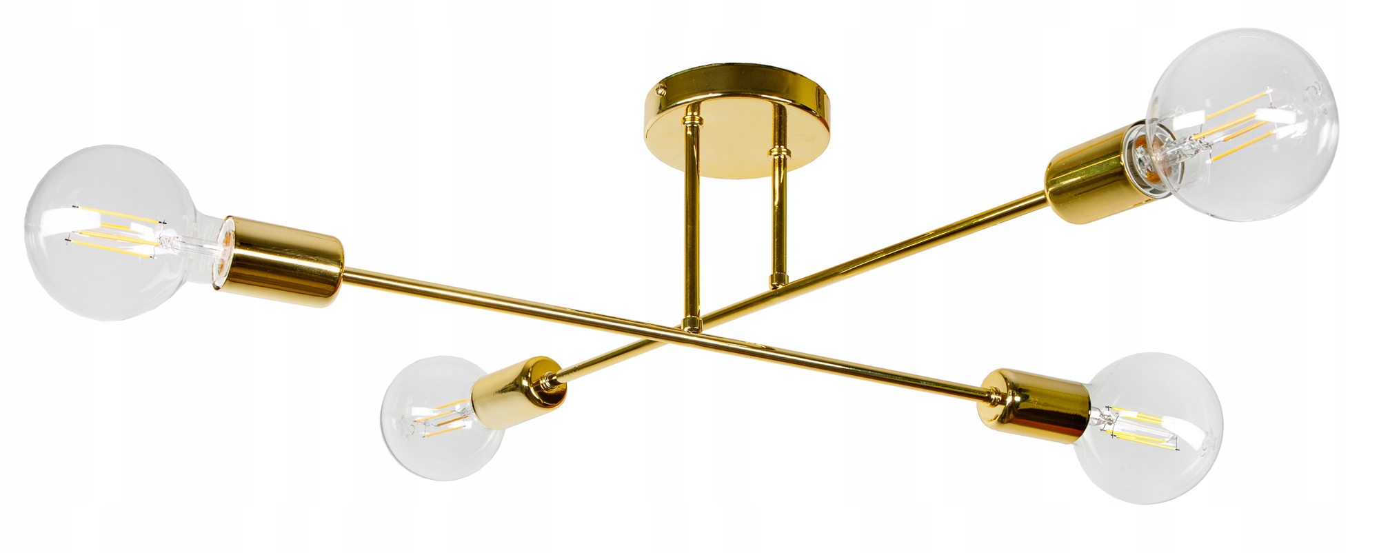 Потолочный подвесной светильник люстра золотой современный лофт LED E27