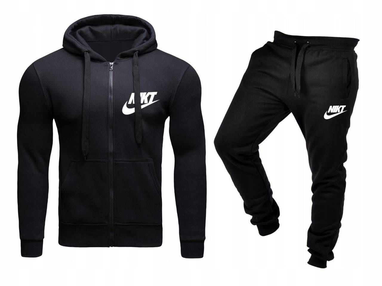 Tepláková Souprava Teplákovka Nikdo Pánská Rozepínací Černá L