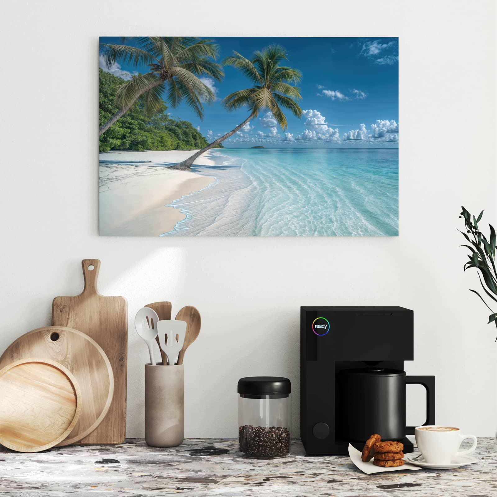 Magnetická tabule Dovolená na pláže 60 × 40 cm