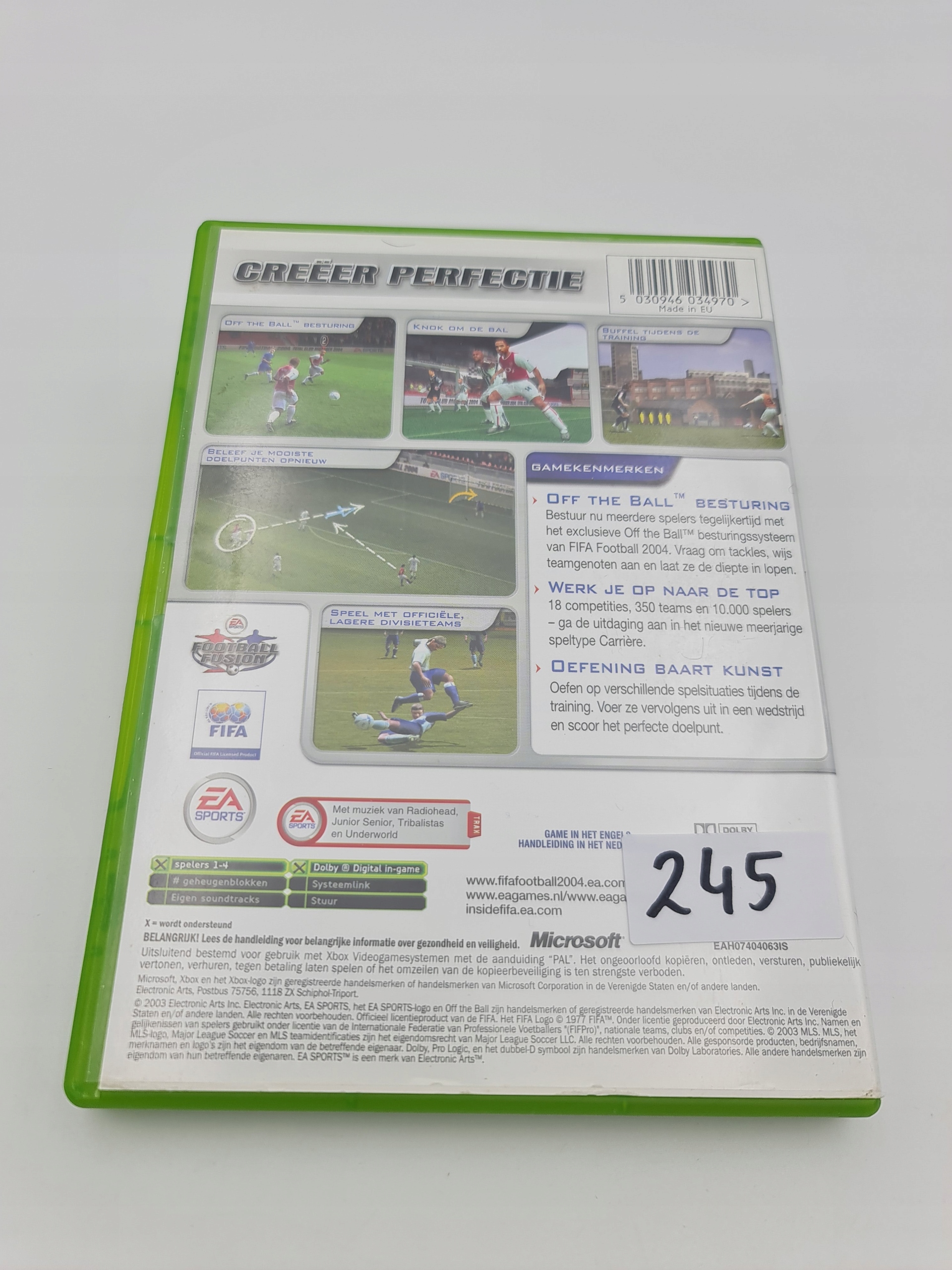 XBOX FIFA FOOTBALL 2004 Platforma Microsoft Xbox