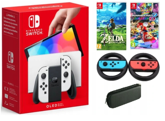 

Zestaw Nintendo Switch Oled Akcesoria 2 Gry