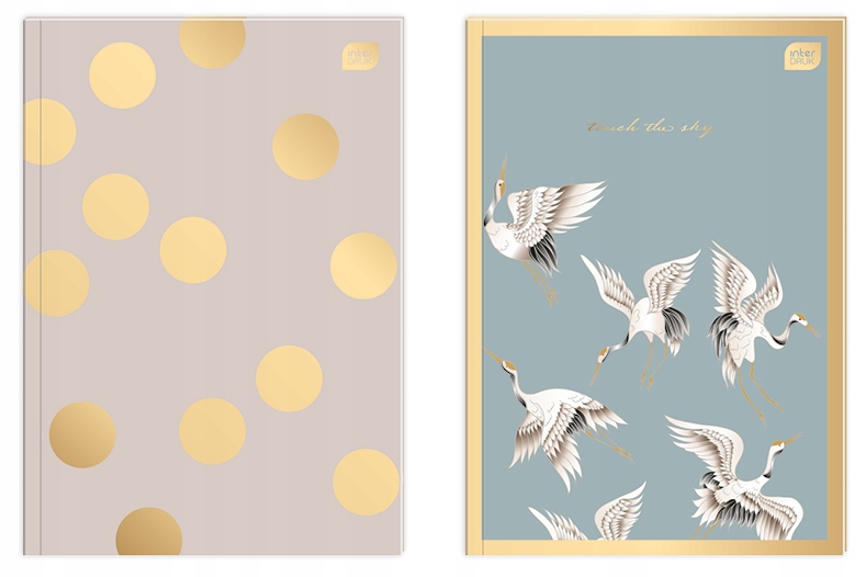 Brulion B5/160# PT Interdruk 70g Satin Gold