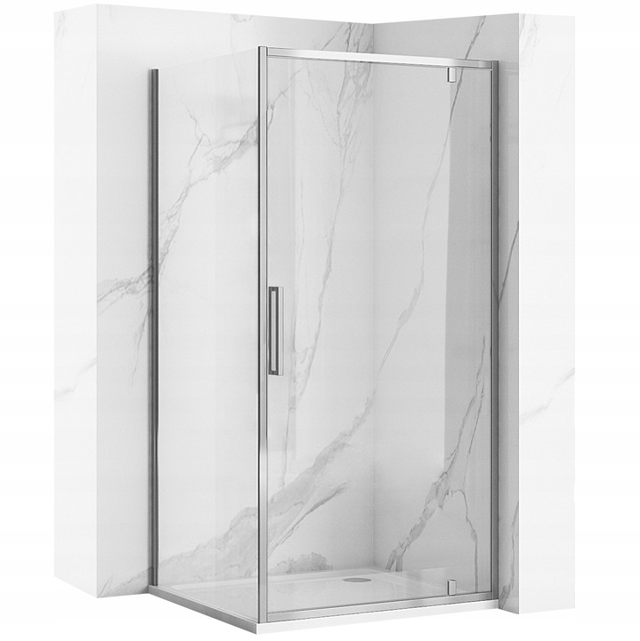 Kabina Rapid Swing 100x80 chrom narożna prysznicowa Rea