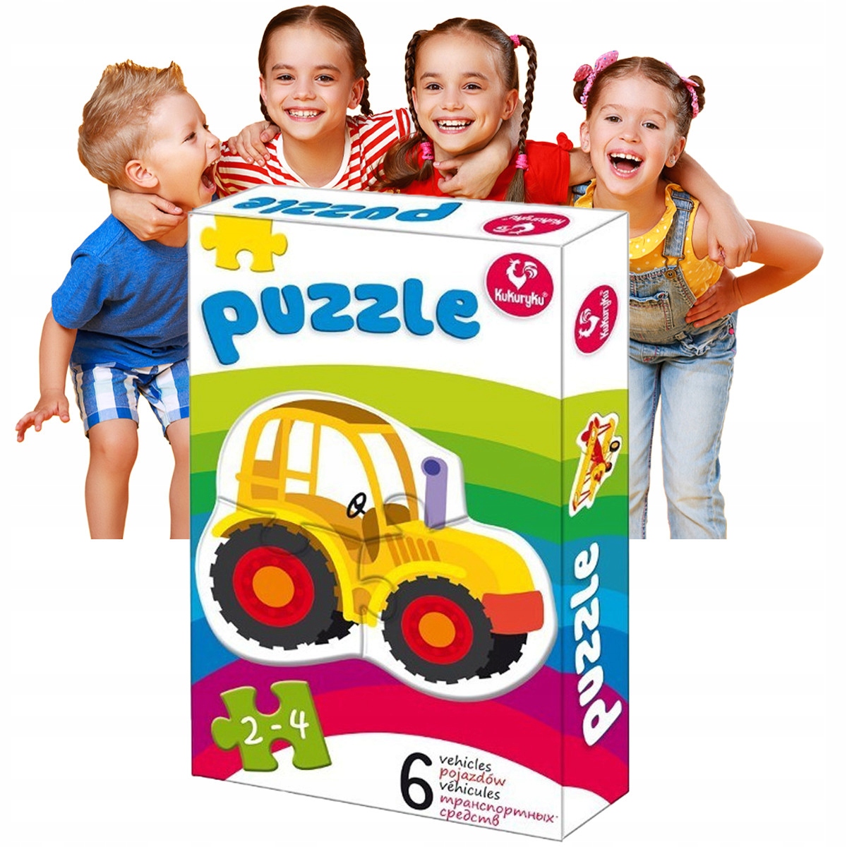 

Puzzle Edukacyjne dla Chłopców Dla 2 Latka Pojazdy