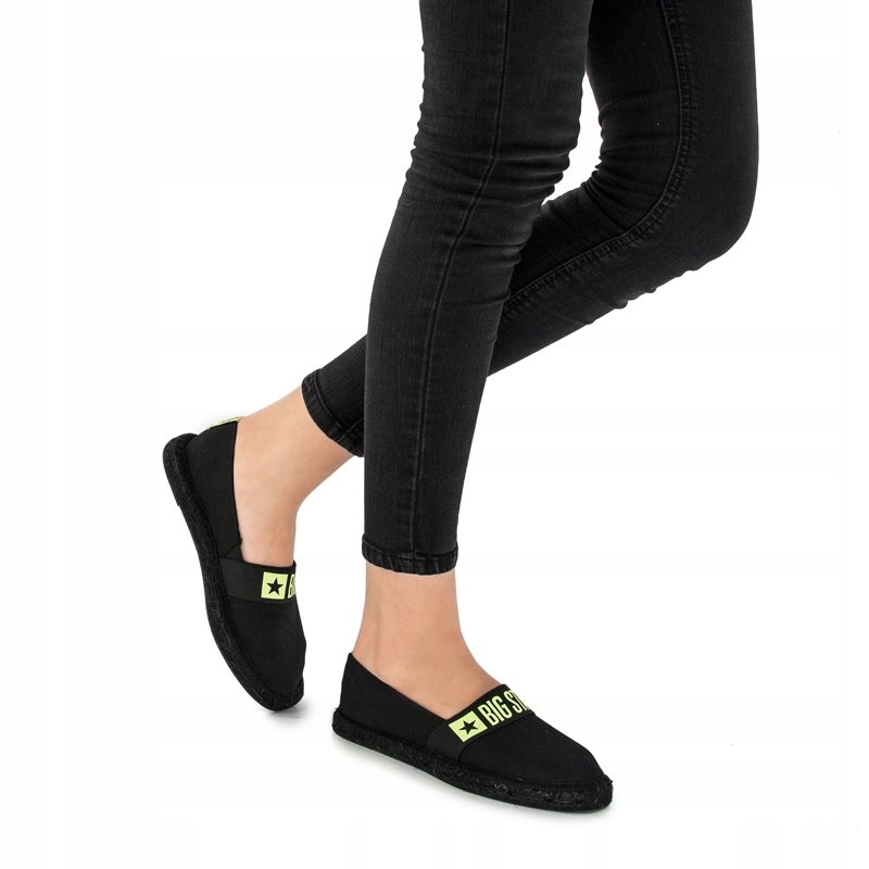 Espadryle półbuty Big Star HH274473 czarne r.37 Płeć kobieta