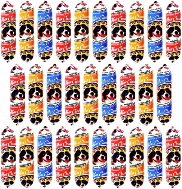 Karma dla psa mokra baton Max 80% mięsa mix smaków 1kg 29 sztuk