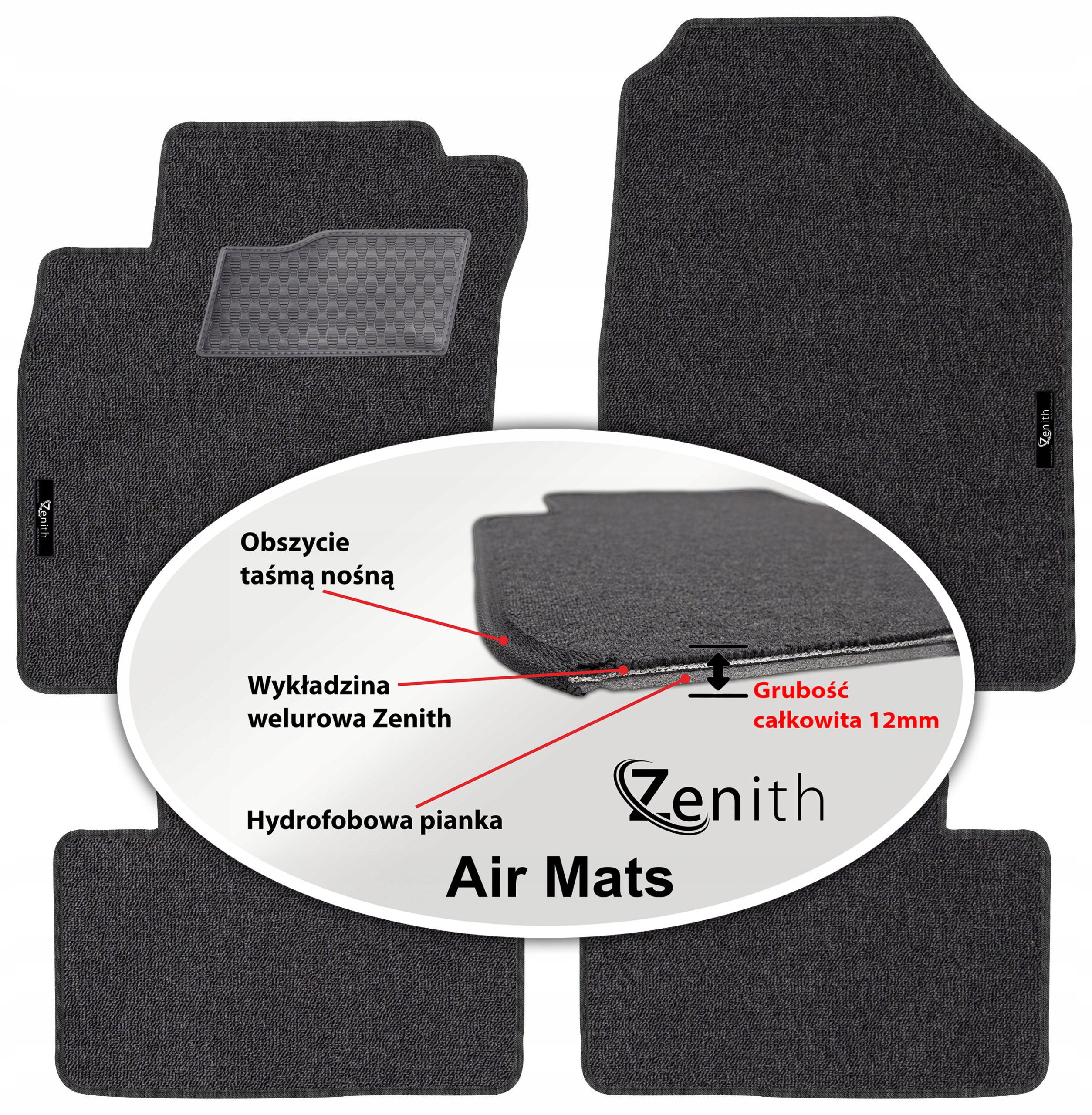 Kia Ceed III 2018 Velúrové koberčeky do auta Zenith Air Mats