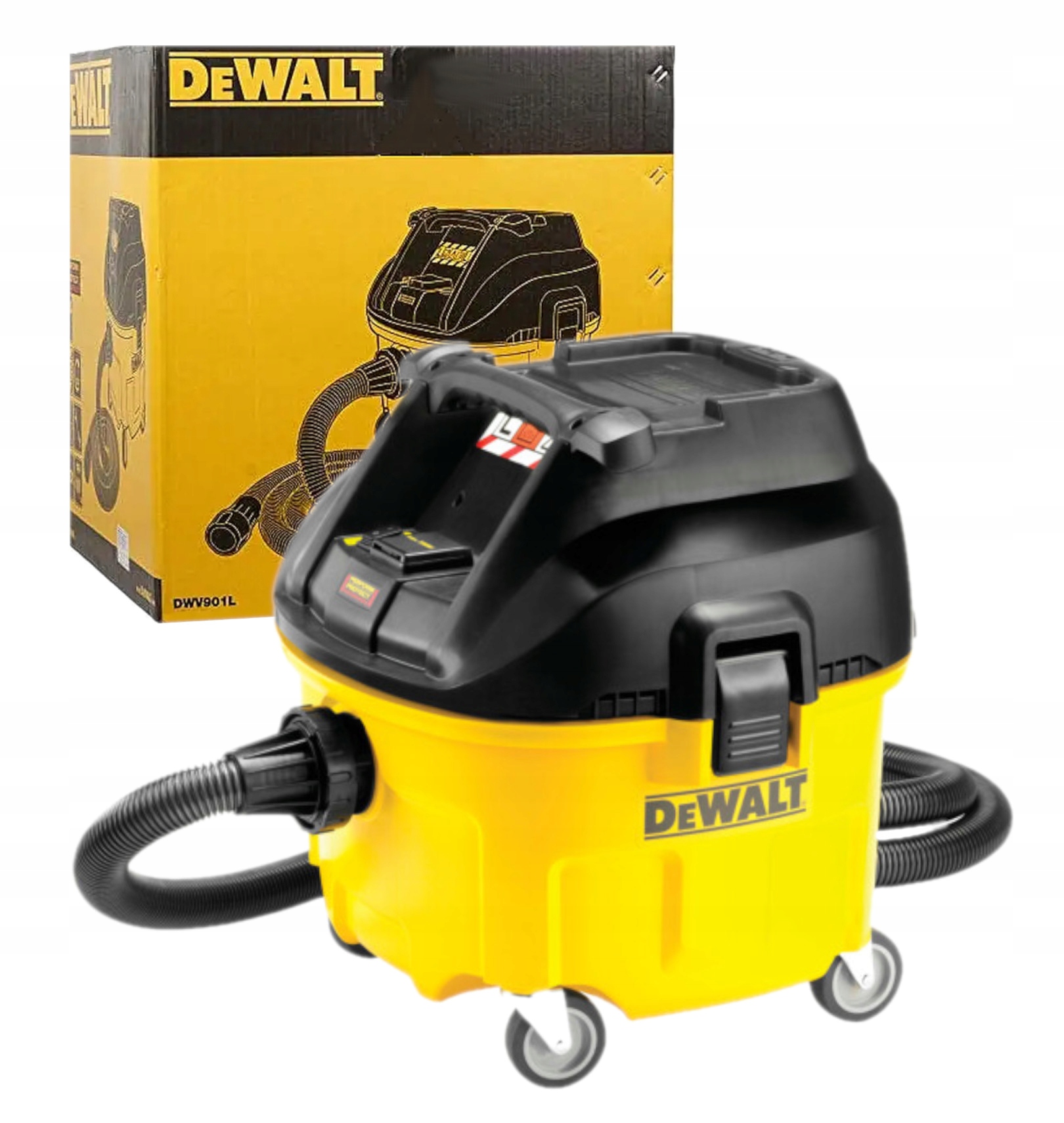 DeWALT Odkurzacz przemysłowy 1400W, gniazdo 230V, 30 l Klasa L DWV901L