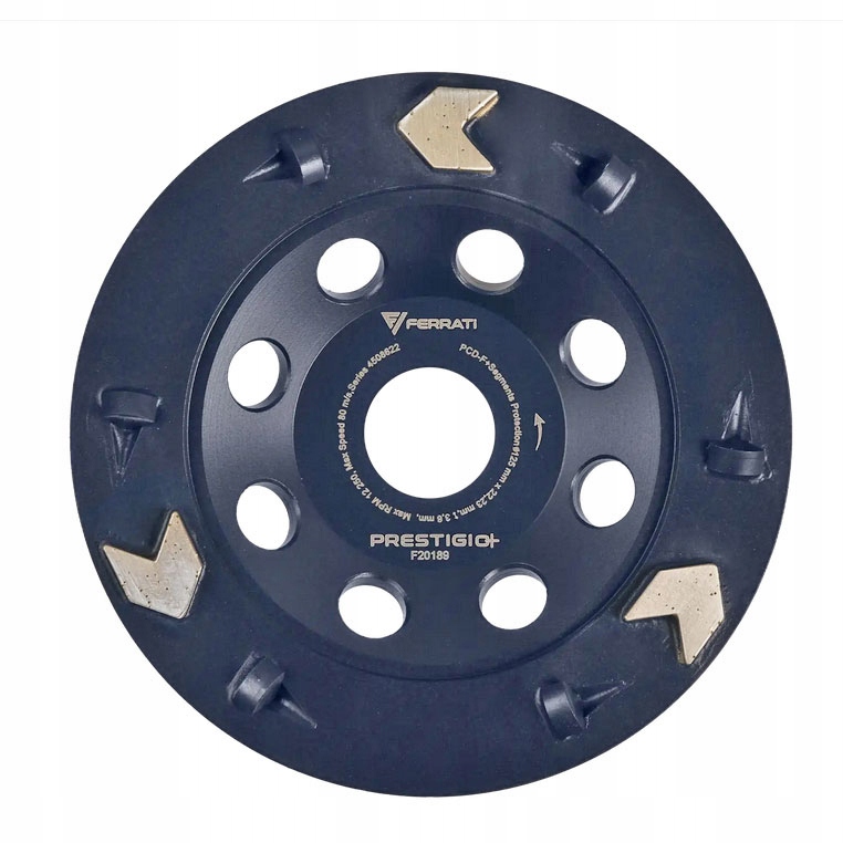 Frez talerzowy diamentowy zdzierający Pcd-f 125mm Ferrati Prestigio Plus