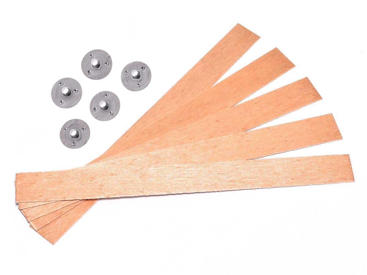 KNOTY DREWNIANE z BLASZKĄ UNIWERSALNĄ 5 szt.