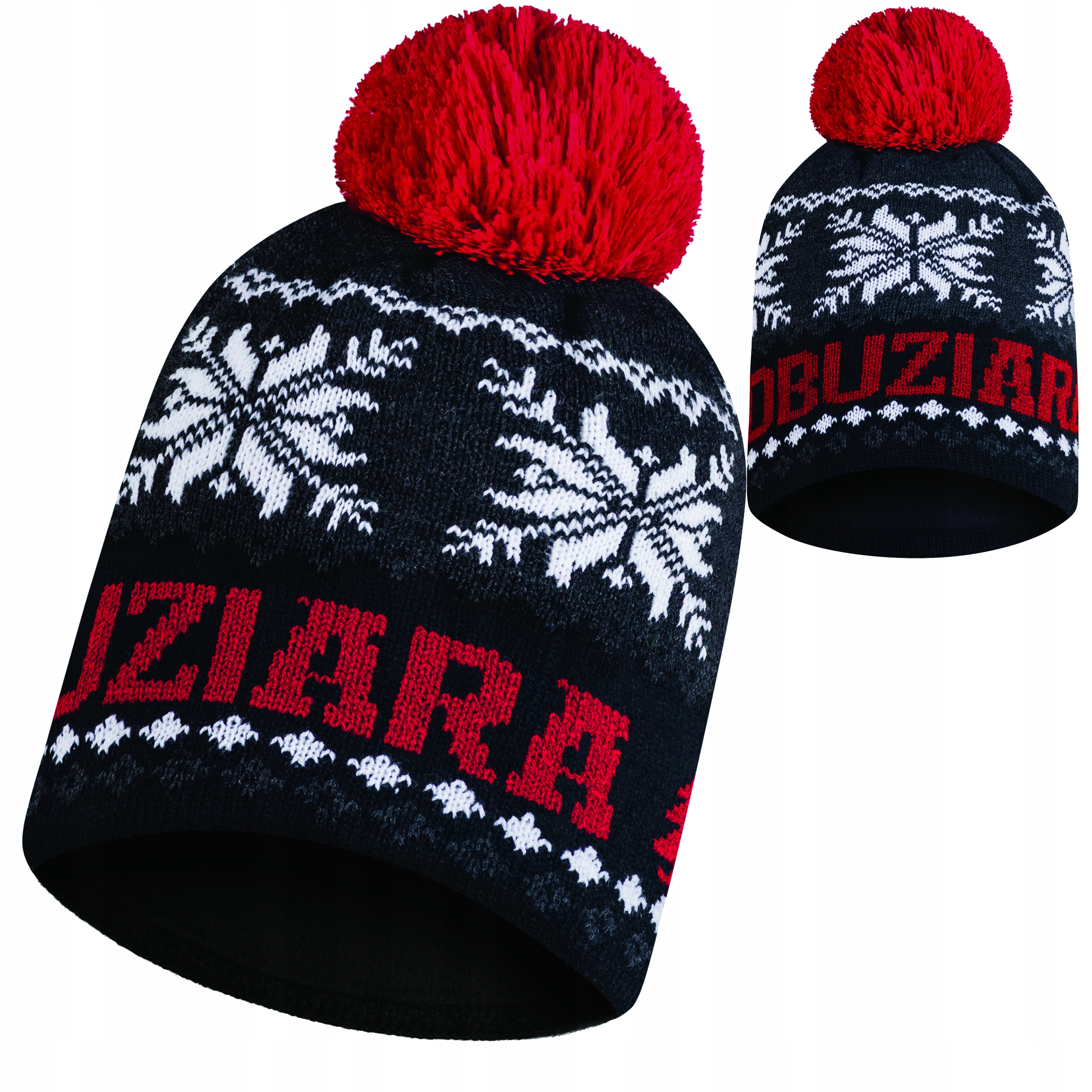 

Czapka zimowa Łobuziara z pomponem polar termoakt