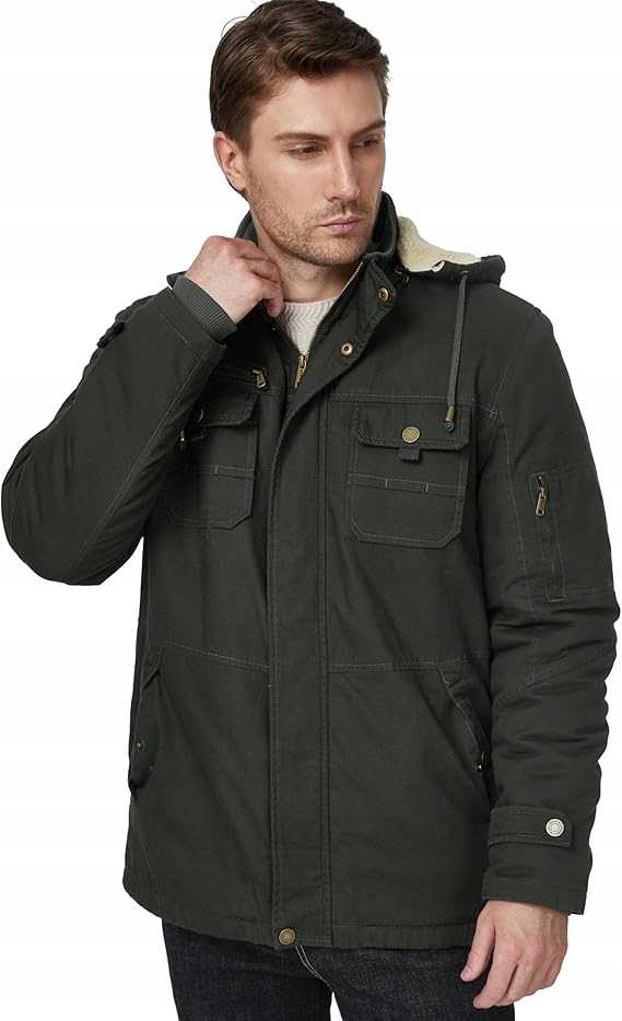 Pánská větruodolná teplá bunda, zesílený fleecový kabát