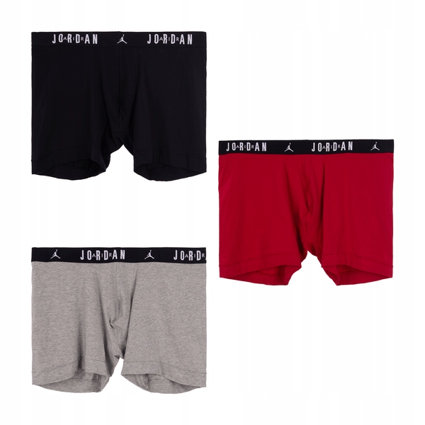 Boxerky, tanga, slipy Jordan men flight cotton core 3pk bb boxer