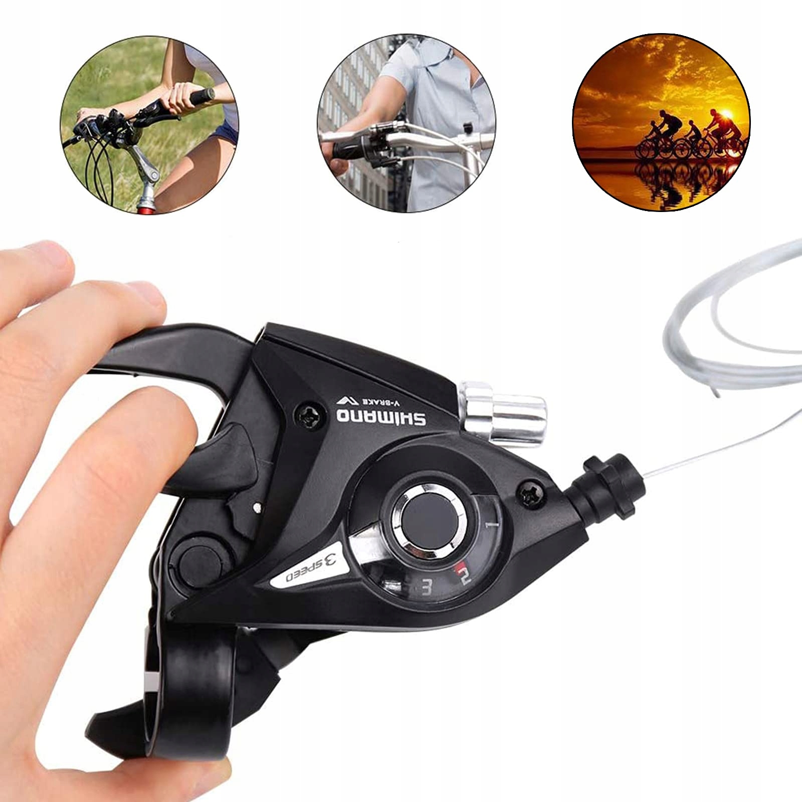 21-BIEGOWY DŹWIGNIA HAMULCA Z KABLEM HAMULCOWYM Dedykowany/a do rowery szosowe