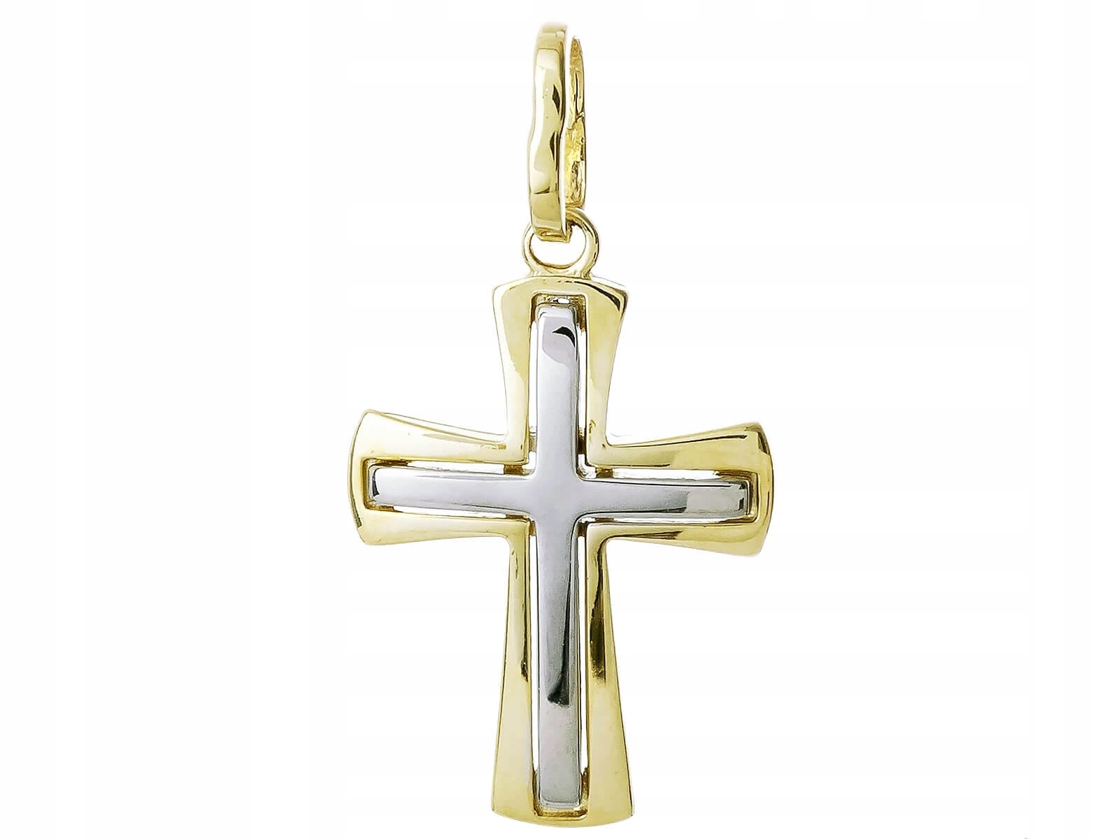 Krásný Zlatý Křížek Křest Svaté Přijímání ryzost 585