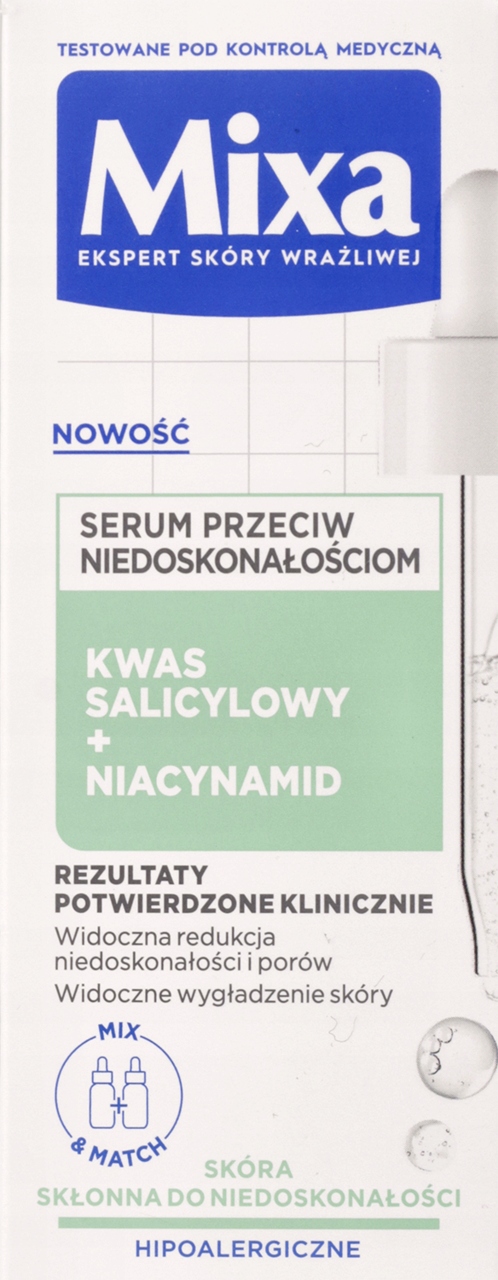 Mixa Pleťové Sérum Proti Nedokonalostem Kyselina Salicylová A Nikotinamid