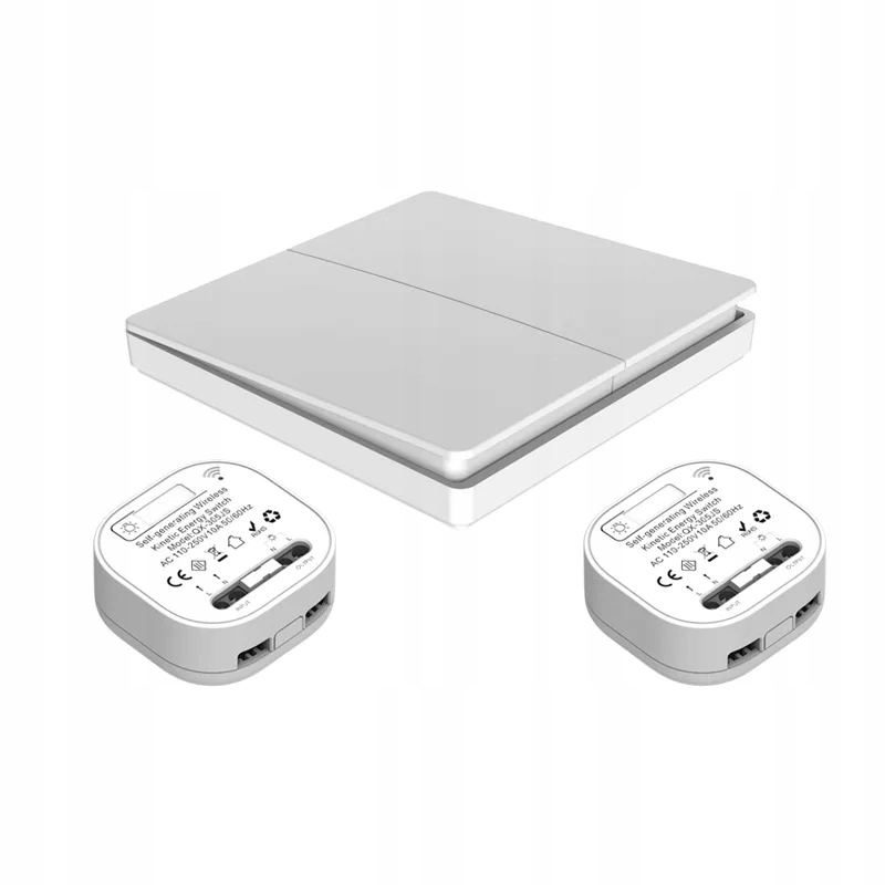 Bezdrátový spínač světla – 1x Podvojný spínač se 2 přijímači