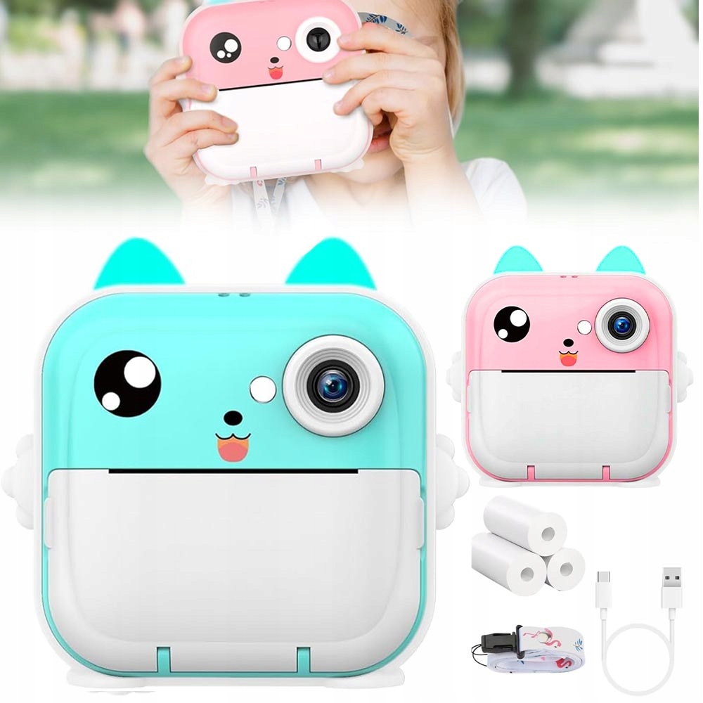 Fotoaparát Pro Děti, Okamžitý Tisk, 2,4" Hd 1080P