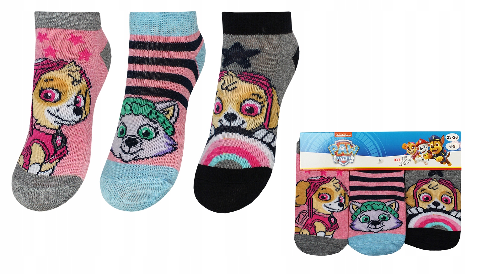 

Psi Paw Patrol Stopki Dla Dziecka 3-PAK 23/26