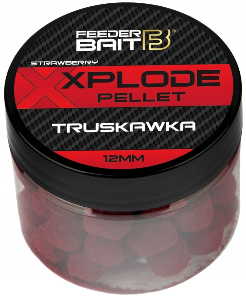 Xplode Pellet 12mm 90ml Feeder Bait- Truskawka