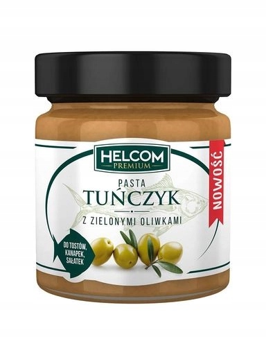 Levně 5 x Helcom Tuňáková pasta se zelenými olivami Helcom, 180 g