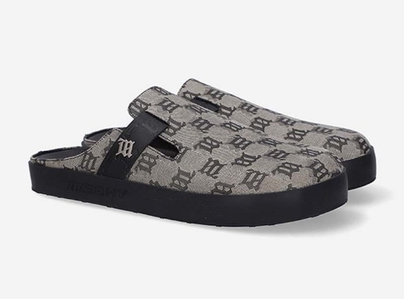 Misbhv nazouváky žabky The La pánské béžová barva 022BM302-MONOGRAM. R,42