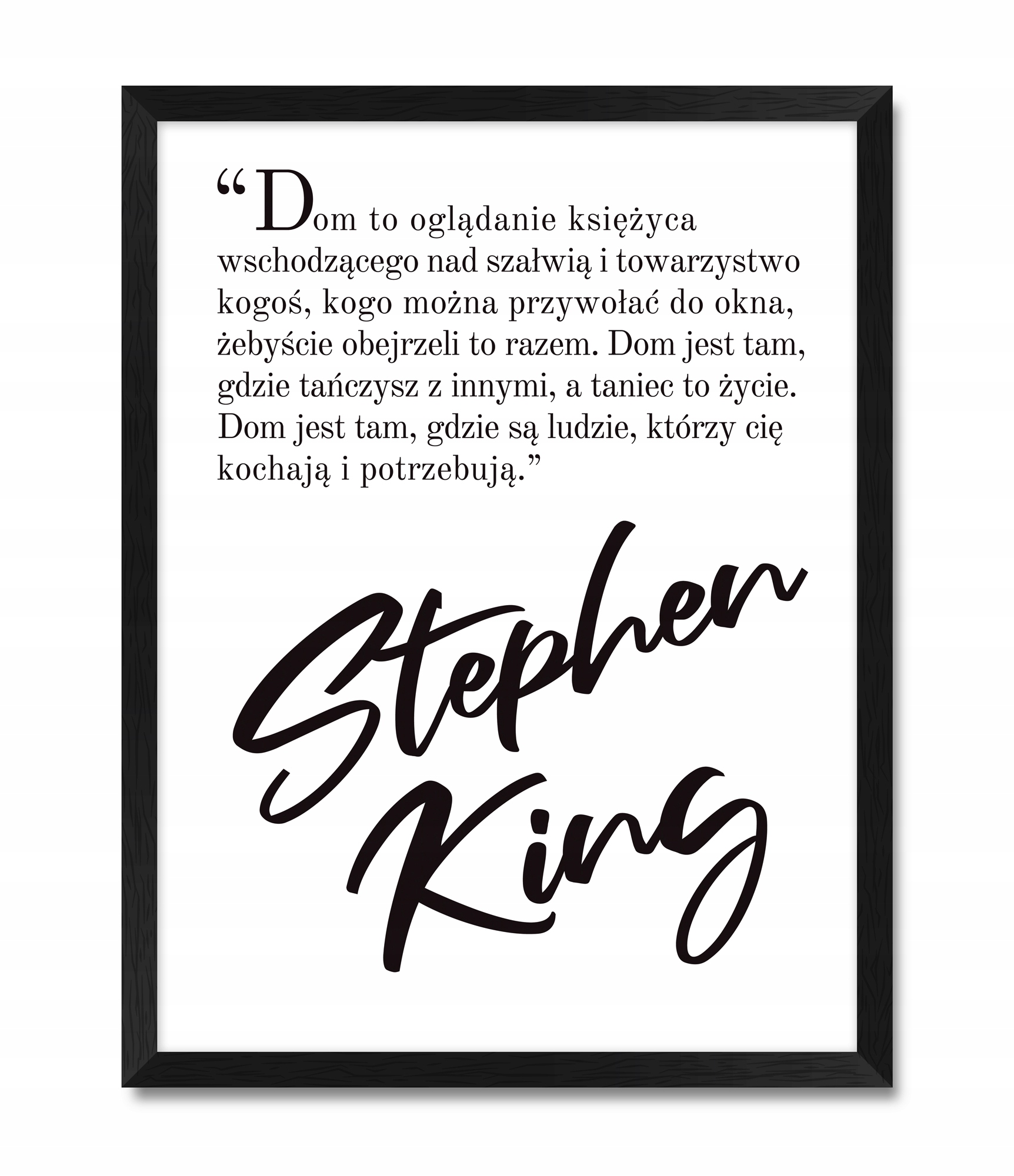 

Plakat na ścianę o domu do sypialni Stephen King