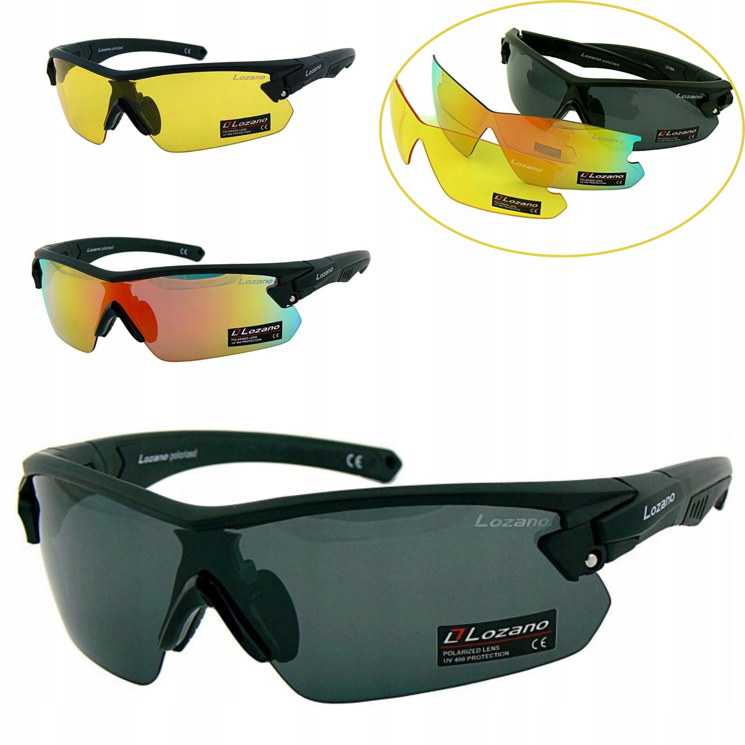 Okulary Polaryzacyjne Do Jazdy Autem Z Wymiennymi Soczewkami Dla Kierowców