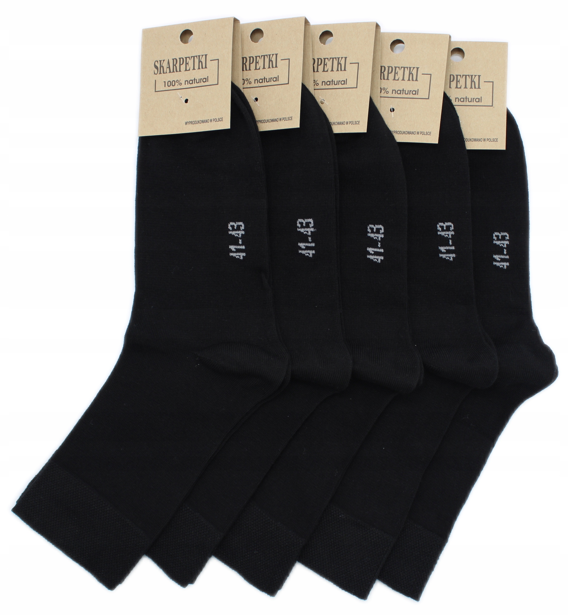 

5x Skarpety Bawełniane 41-43 Trwałe Produkt Polski