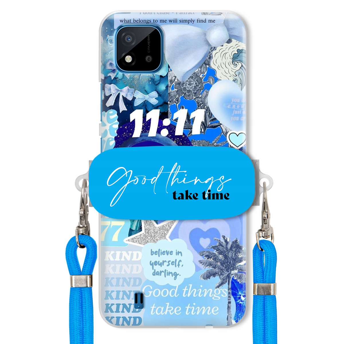 Puzdro pre Realme C20 Držiak Crossbody vodítko Good Things Take Time Lata