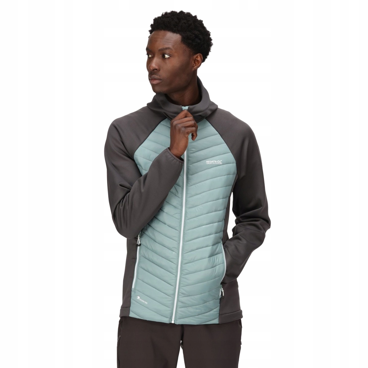 Pánská hybridní bunda Regatta Andreson VII černá/světle modrá L