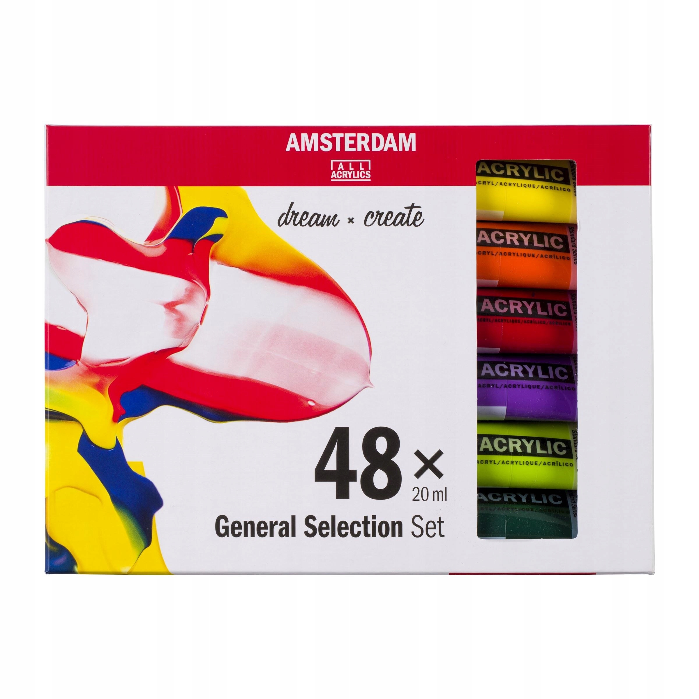 Akrylové barvy sada Talens Amsterdam 48 x 20 ml
