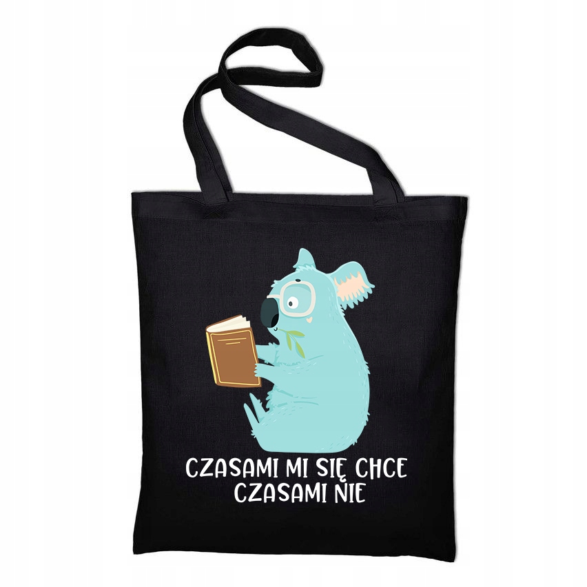 

Torba Ekologiczna Czarna Śmieszny Wzór Koala 01