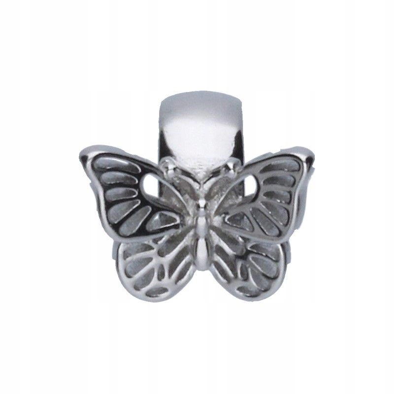 Stříbrný přívěsek 925 s potiskem ve tvaru motýlka pro náramky