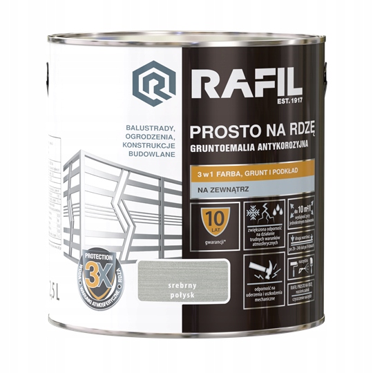 Rafil Na Rez 2.5 L Stříbrný Lesklý