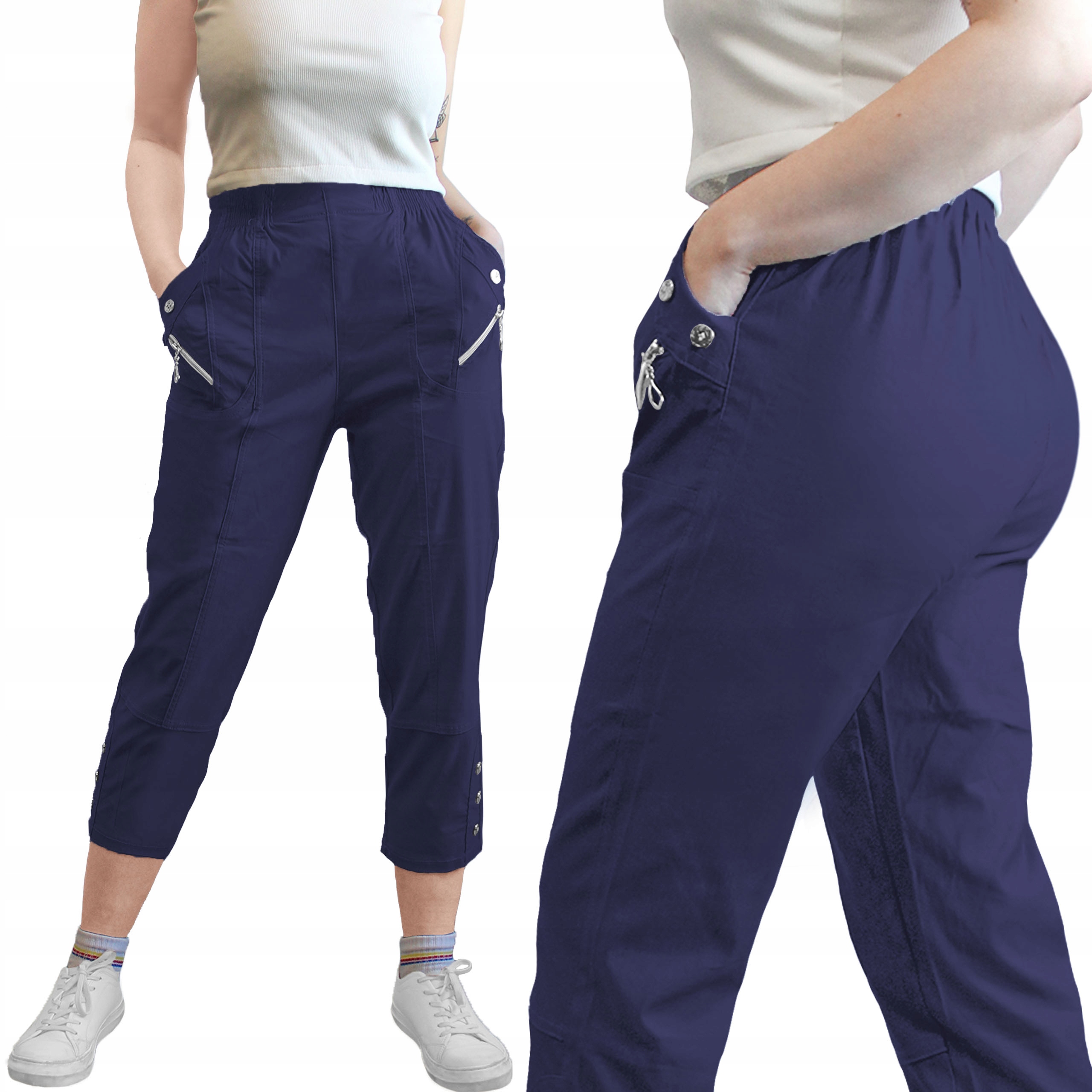 

Spodnie Damskie Letnie 7/8 Duży Wybór Elastyczne