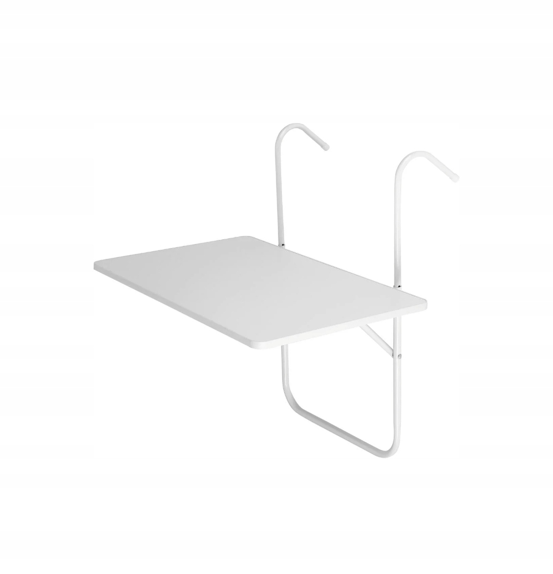Stolik Stół balkonowy składany wiszący półka na balkon zawieszania biały