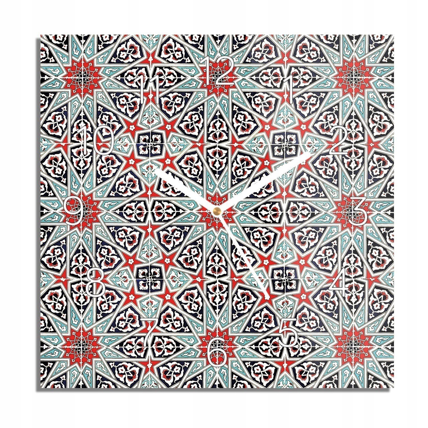 

Mozaika kafelki wzór foto-zegar do jadalni 30x30