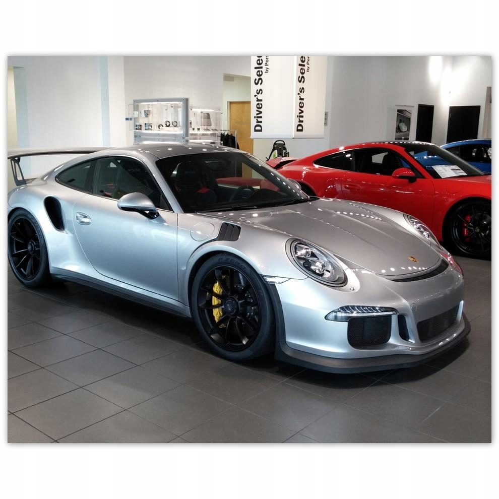 

Plakat 50x40 Srebrne Porsche Auto