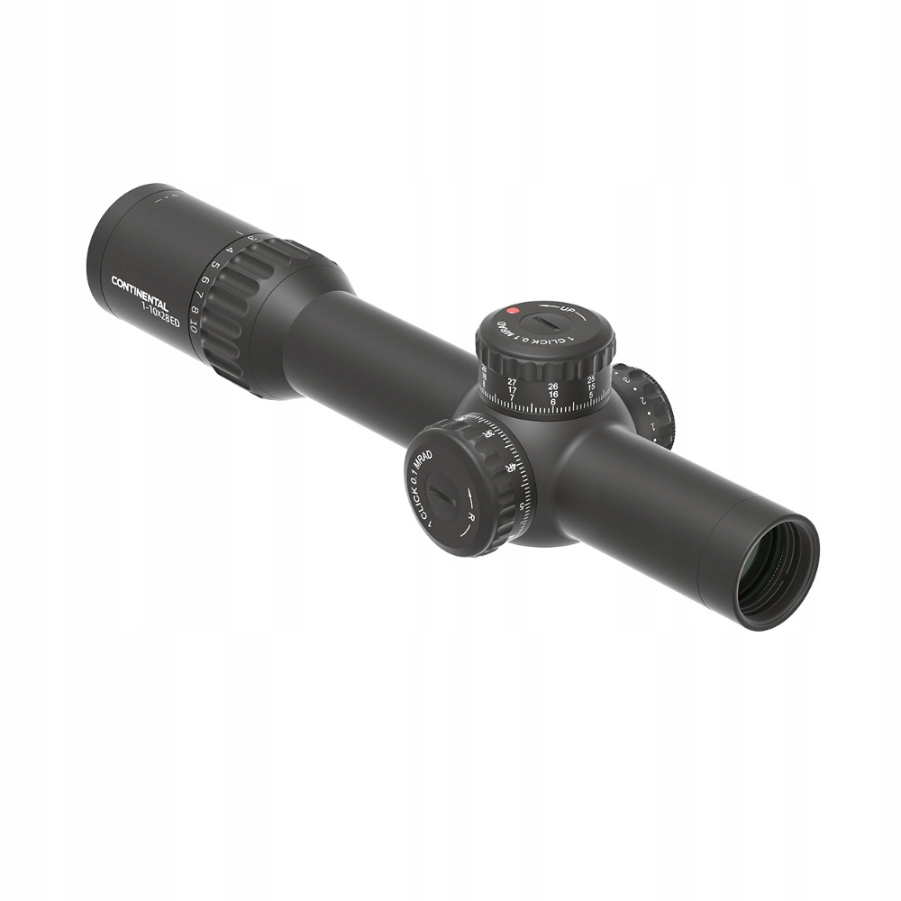 Běžecký dalekohled Vector Optics Continental 1-10x28 Ffp pro pušku Černý