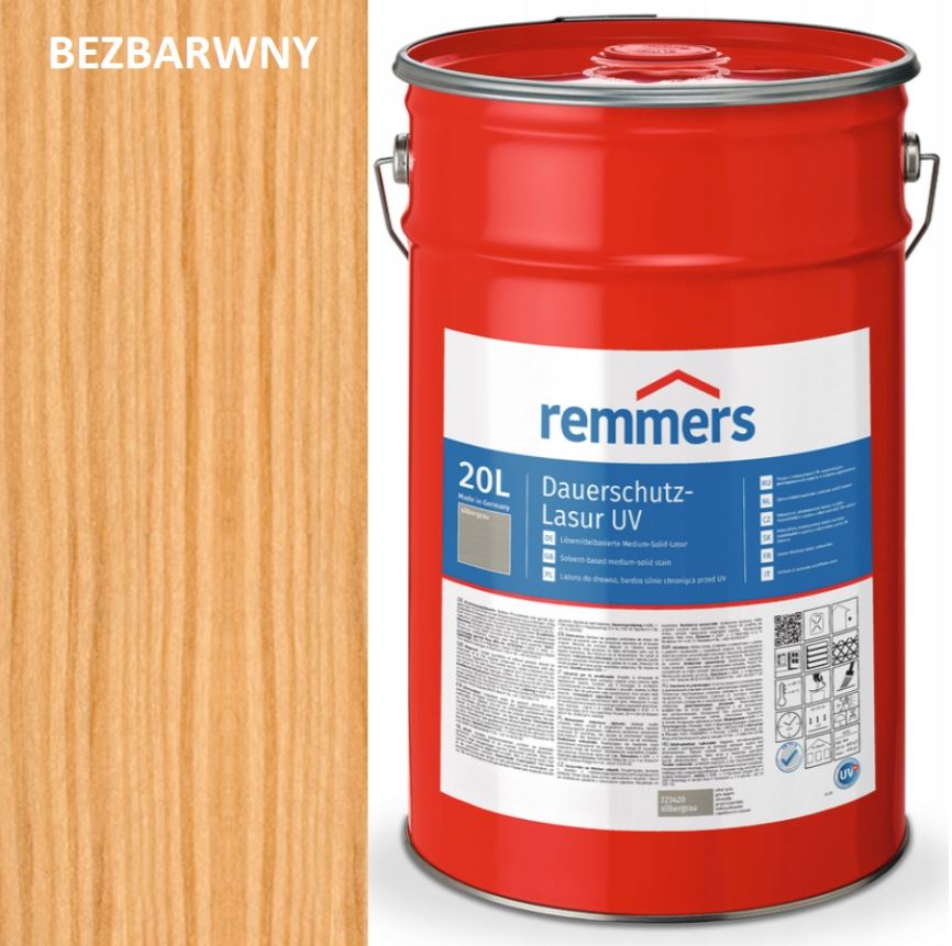 Lakierobejca Dekoracyjna UV - REMMERS - Bezbarwny - 20L (5Lx4)