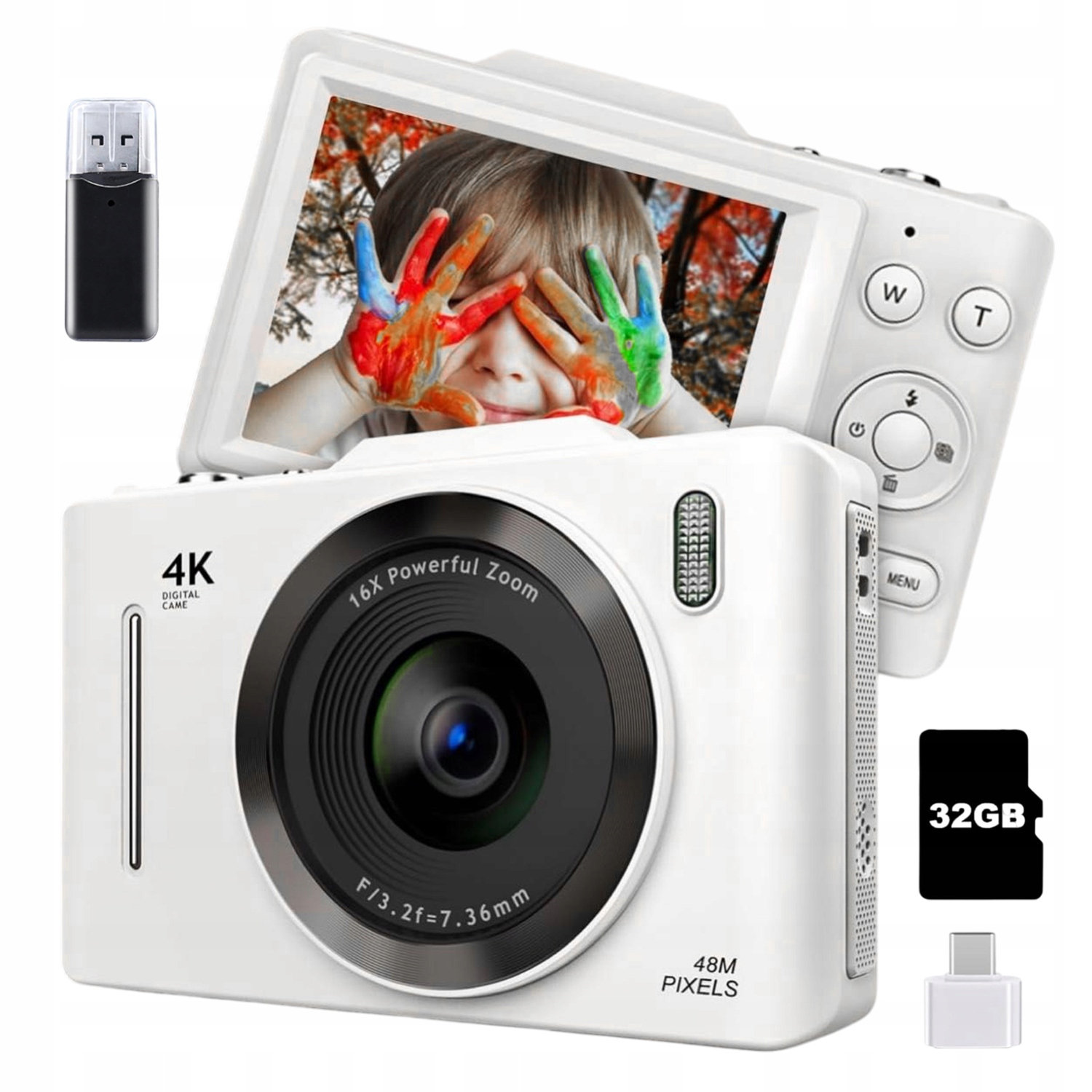 Dětský Digitální Fotoaparát Hd 1080P S Automatickým Ostřením