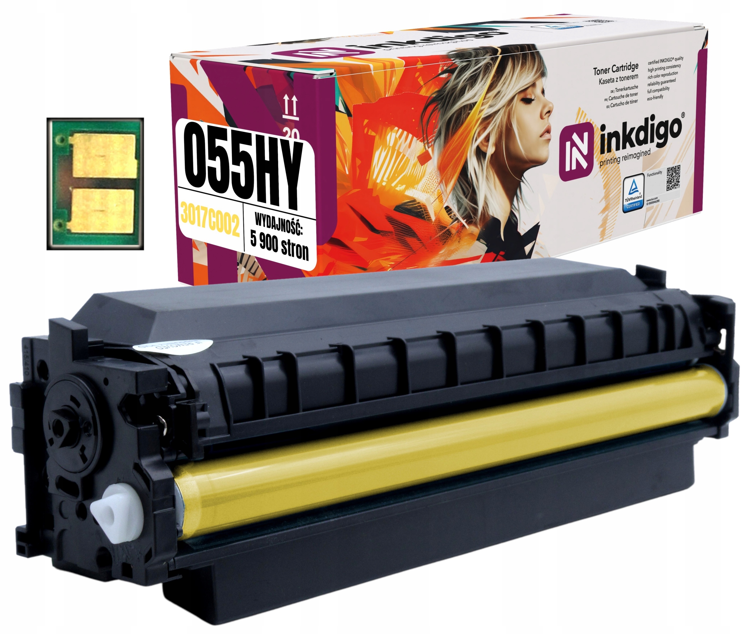 Toner s Čipem pro Tiskárnu Canon LBP660 LBP663Cdw LBP664Cx MF742Cdw MF744Cdw