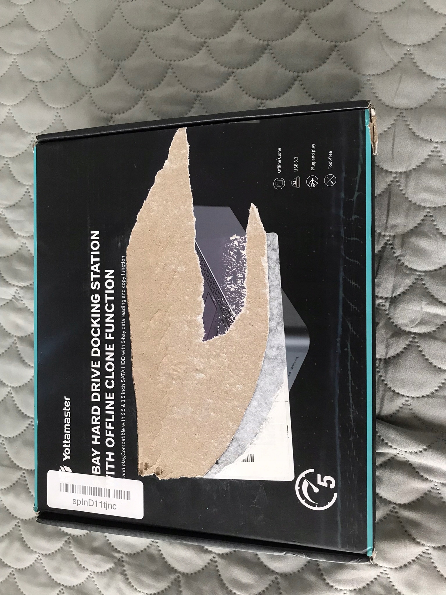 Yottamaster Stacja Dokująca 5 Bay USB 3.2 Gen1 do Dysków Twardych, 18TB Max